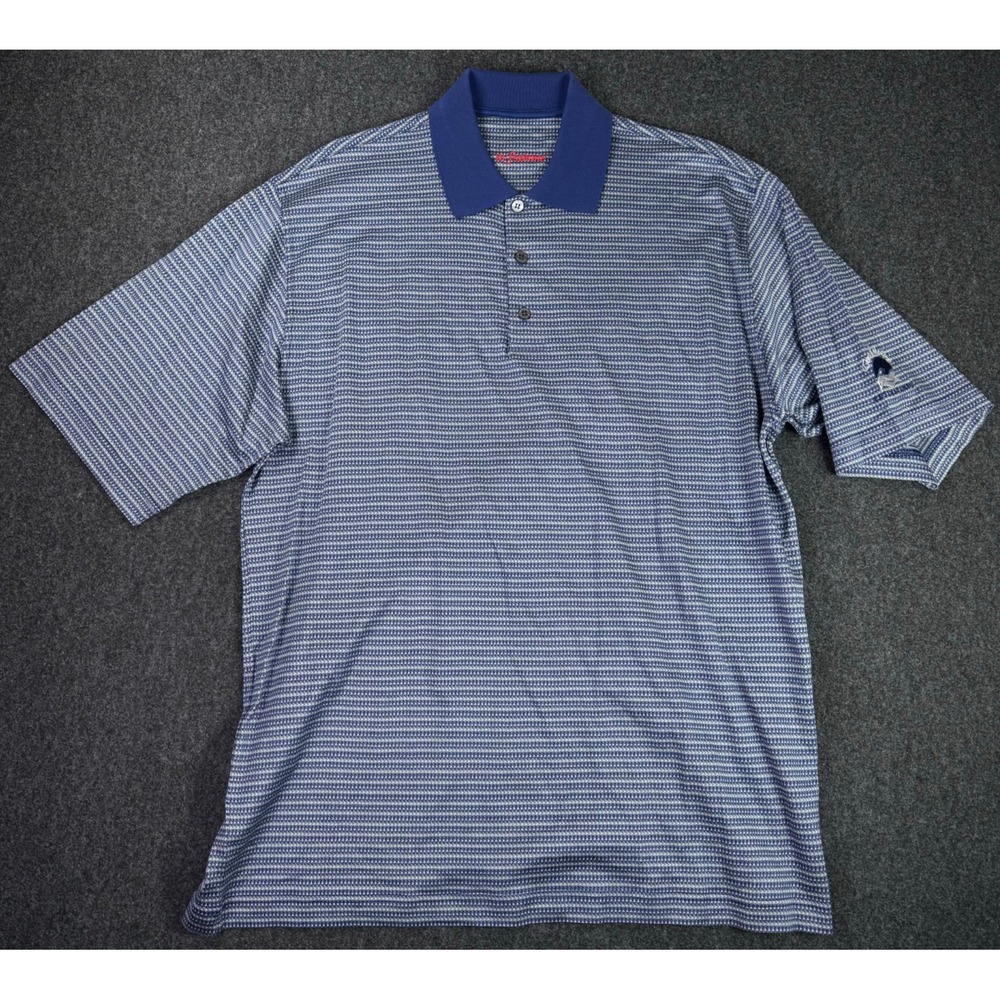 In Fiamme Teeth of the Dog Casa de Campo Men's XL Navy Blue Polo Golf Shirt